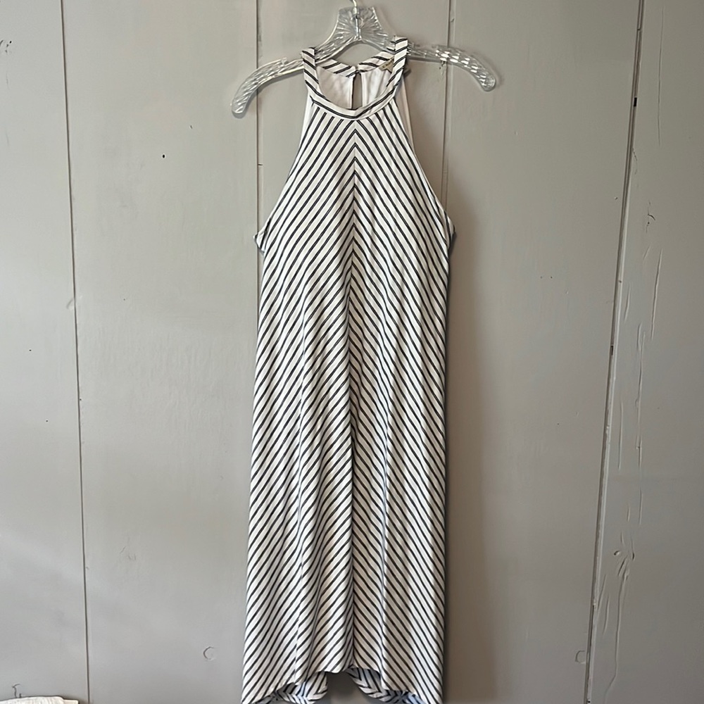 Sleeveless ExOfficio midi dress.